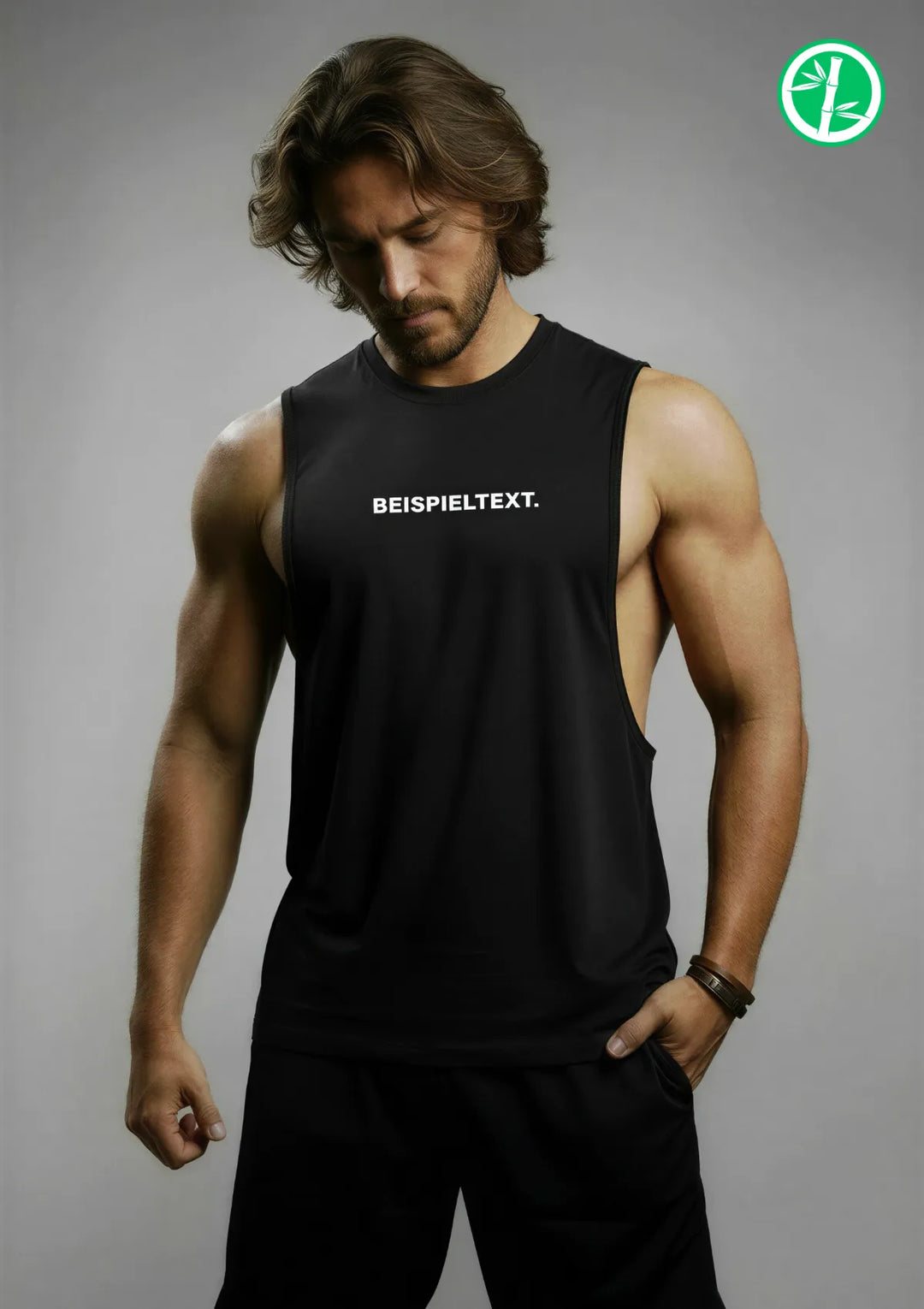 CUSTOM Bambus Herren Muscle Shirt