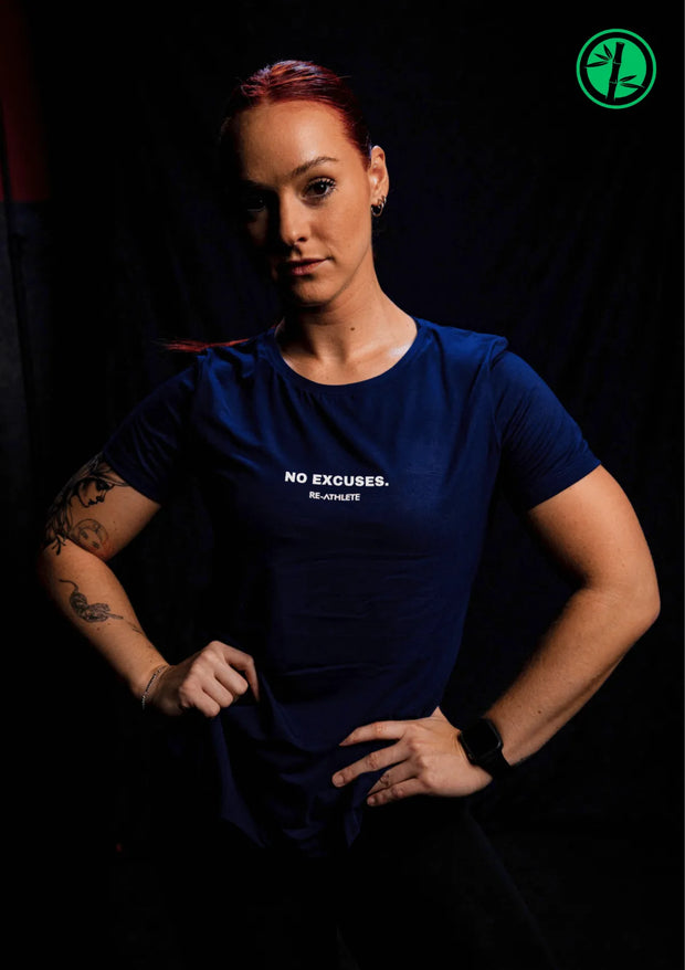 EXCUSES Bambus Damen Shirt - navy