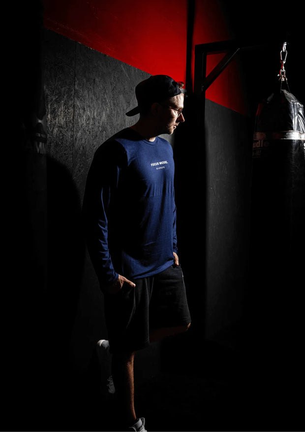 FOCUS Bambus Herren Longsleeve - navy