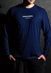 FOCUS Bambus Herren Longsleeve - navy
