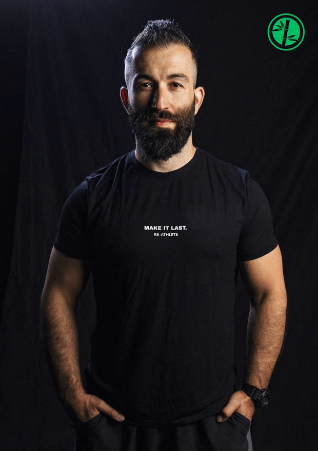LAST Bambus Herren Shirt - black