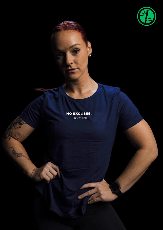 EXCUSES Bambus Damen Shirt - navy