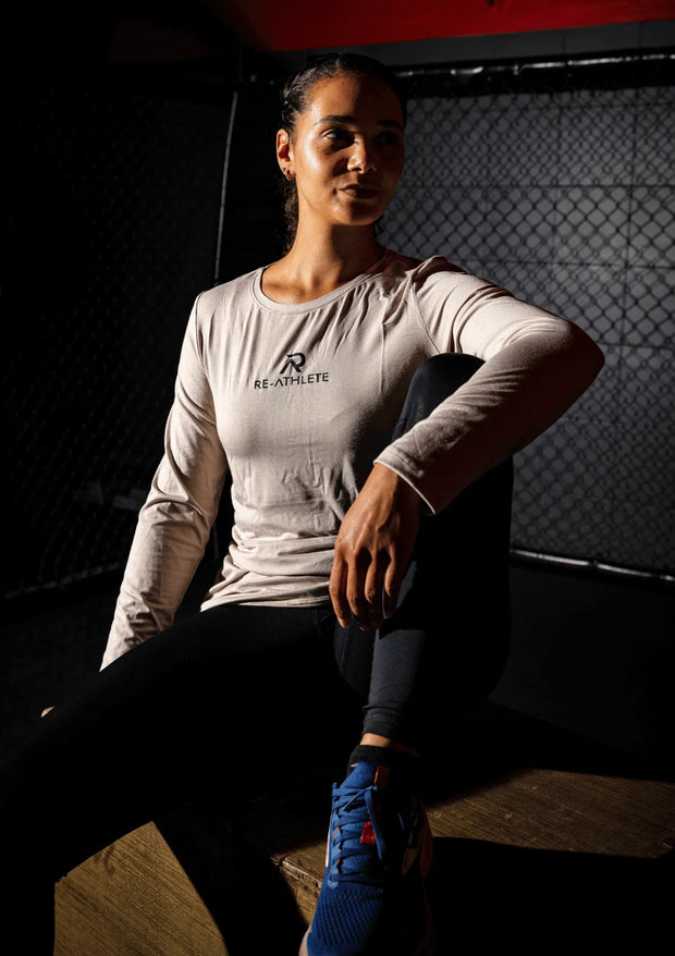 PRIME Bambus Damen Longsleeve - beige