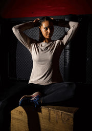 PRIME Bambus Damen Longsleeve - beige