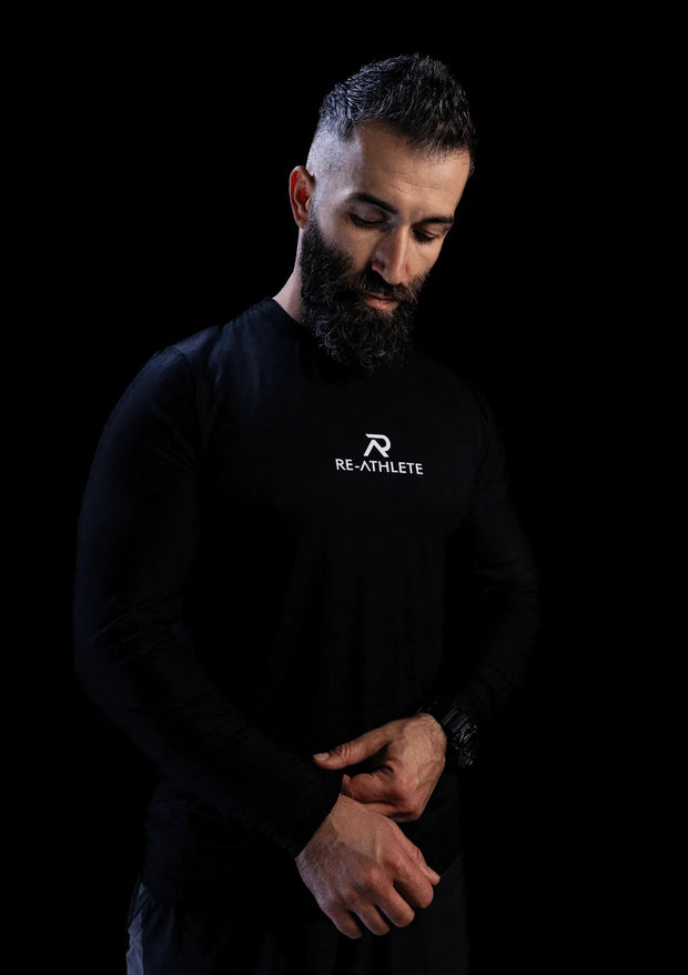 PRIME Bambus Herren Longsleeve - black