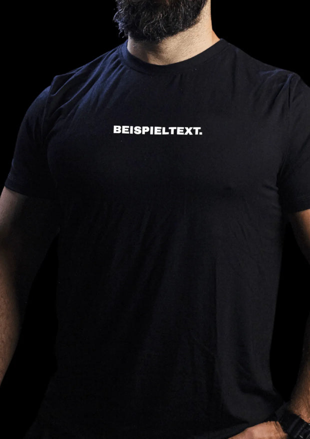 CUSTOM Bambus Herren Shirt - black