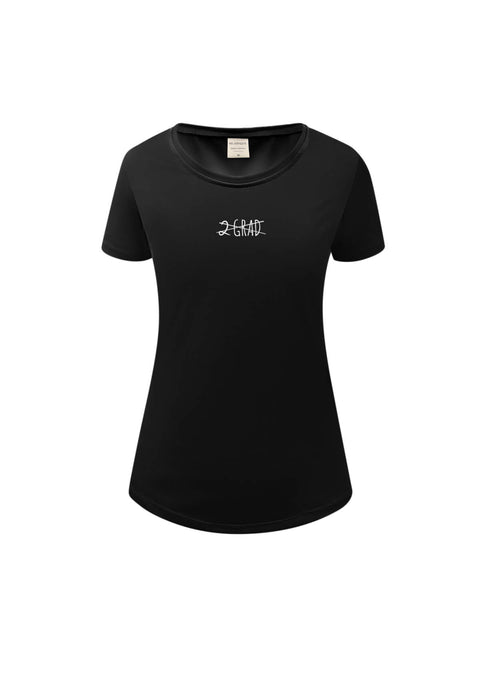 2 Grad Damen T-Shirt, Gr. M, schwarz