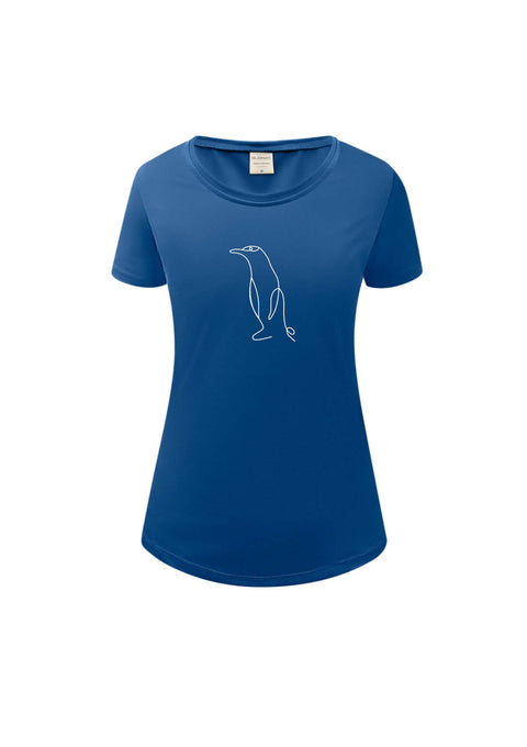Great Penguin Damen T-Shirt, Gr. S, blau