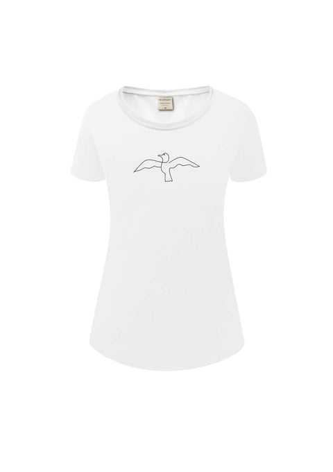 Great Seagull Damen T-Shirt, Gr. M, weiß