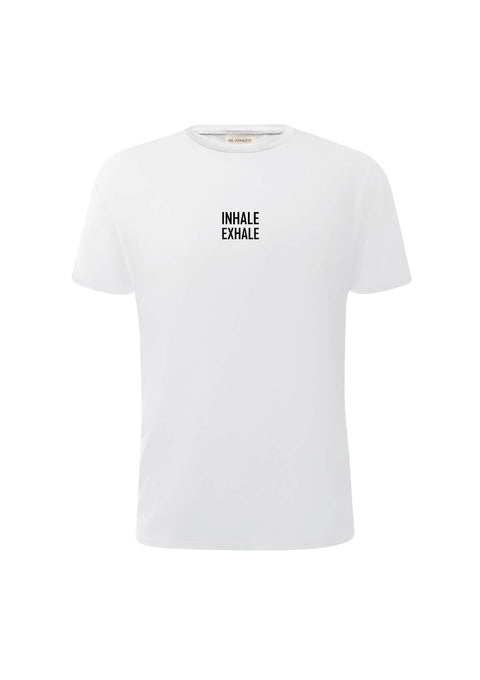Inhale Exhale Herren T-Shirt, Gr. M, weiß